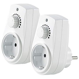 revolt Socket dimmer: set of 2 dimmer sockets for dimmable table and floor lamps (230 V) (dimmer switch sockets, adjustable socket dimmers, switch)