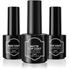 nanologi UV Nagellack Set, 7,5ml Matte Top Coat/Base Coat/Top Coat