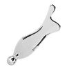 3D Roller Fish Shape Massage Tool Alloy Unclogging Tendons Relieve