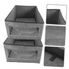 Ciieeo 2pcs Fabric Foldable Closet Storage Bins with Window Large
