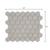 Daltile Nova Falls Gray 10in x 12in Glazed Ceramic Hexagon