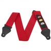 TIGER STP4-RD Guitar Strap with Plectrum Holders Red