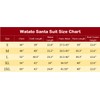 Watato Santa Suit Adults Men Santa Claus Costume 10Pcs Deluxe