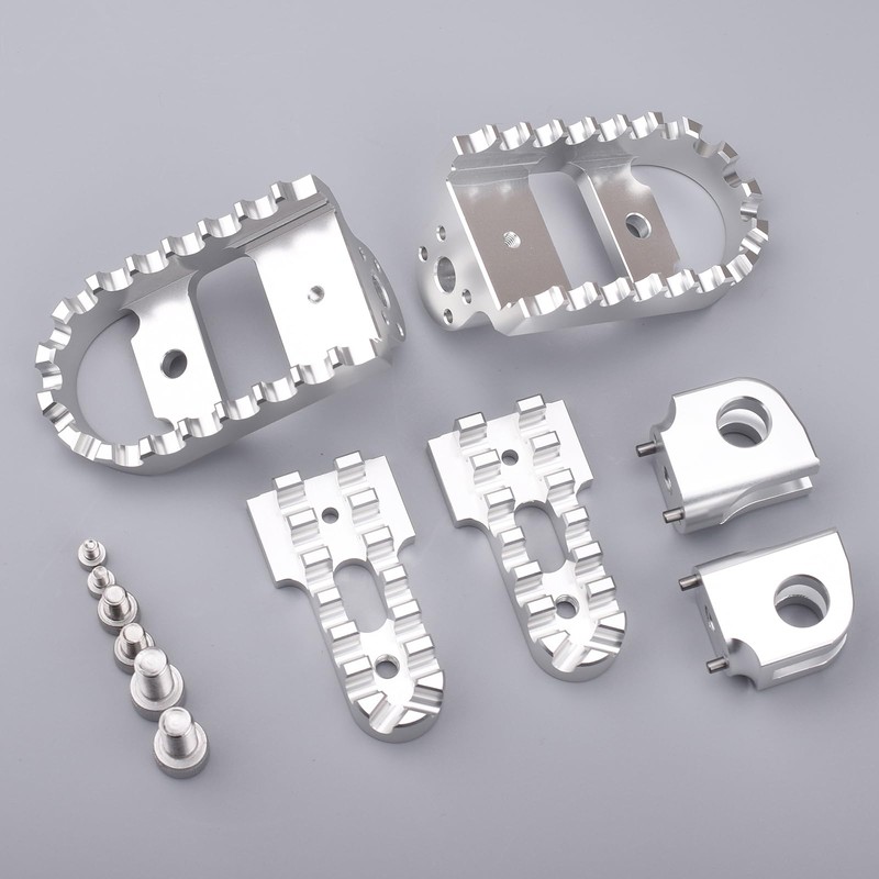 LEDISHUN アジャスタブルステップバーセット カワサキ エリミネーター/SE(24) ELIMINATOR400 に適用 (シルバー)