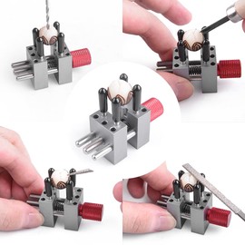 CNRAQR High Precision Mini Vise adjustable up to 1.18inch wide for Models Hobbies Crafts Jewelry Watches and Small electronics