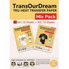 TransOurDream Iron-on Printable Heat Transfer Vinyl 3.0 Transfer Paper for