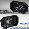 SAUTVS Folding Front Door Rear View Side Mirrors for Maverick