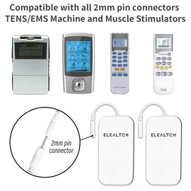 30PCS Compatible with AUVON TENS 7000 Electrode Pads for Tens Unit,Replacement Pads,2" X 4" Brand:ELEALTCH