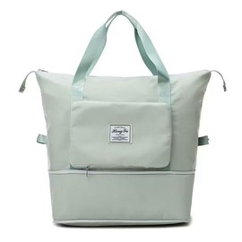 Travel Bag Foldable with Large Capacity 20L-35L Foldable Travel Bag Hand Luggage Waterproof Sports Bag with Wet Compartment Waterproof Expandable Shoulder Bag Oxford Fabric