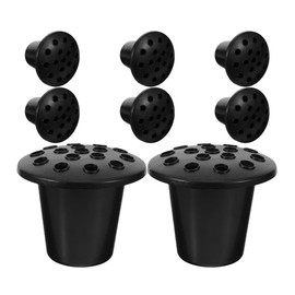 HANABASS Cemetery Grave Vase Inserts: 8pcs 16 Holes Cemetery Flowers Holder Graveside Bracket Memorial Day Grave Decorations Cemetery Vases for Graveyard Flower Marker