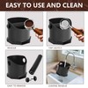 Stainless Steel Espresso Knock Box for Espresso Coffee Grounds Knock
