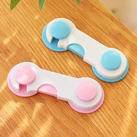 Hook-Type Drawer & Cabinet Safety Lock (Childproof) Locking Type 15ea