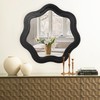Glitzhome Wavy Wall Miroor - 33.5''D Round Accent Mirror Decorative