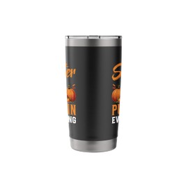 Funny Autumn Vibes Travel Mug Pumpkin Spice Love Stainless Steel Insulated Tumbler