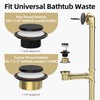 Sogmeter Oil Rubbed Bronze Tub Drain Kit with Hair Catcher,