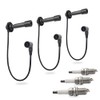 GOLKNHA Spark plug ＆ Cap Wire Kit for Kawasaki KAF820