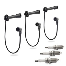 GOLKNHA Spark plug ＆ Cap Wire Kit for Kawasaki KAF820 KAT820 Mule PRO-FX PRO-FXR PRO-FXT 2015-2023 OEM# 21150-0013