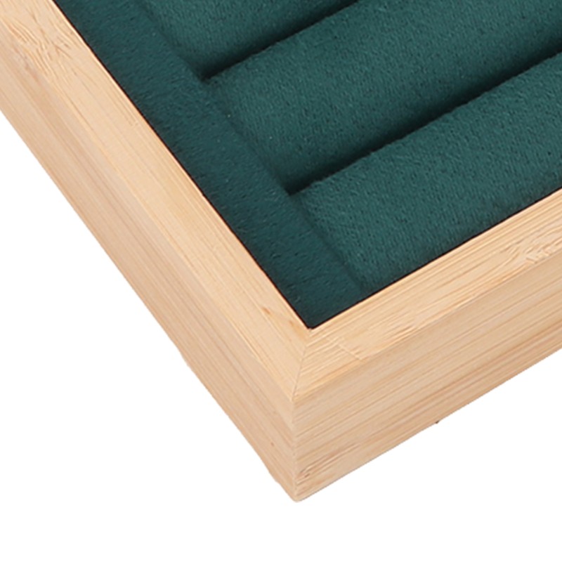 Rings Tray 7 Rows Stackable Protective Scratch Proof Lining Drawer