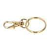 100PCS Gold Lobster Claw Clasp with Key Rings Rustproof Metal