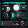 2 Faros Luces Led Auxiliares 4 Modos Lupa Para Moto