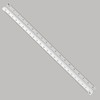 ALVIN Engineering Triangular Scale Ruler White with Black Graduations 12"