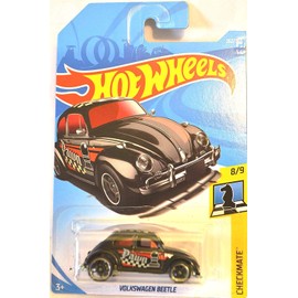 Hot Wheels 2018 50th Anniversary Checkmate Volkswagen Beetle (Pawn) 262/365, Black