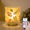 ULAROOM Battery Operated Small Lamp with Remote Control, Cordless Table