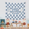 XLDLIOO Cool Kids Club Blue Wall Tapestry, Blue and White