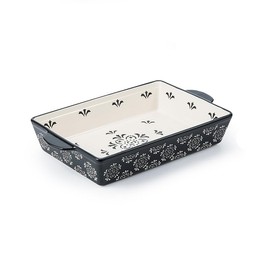 Sagoskat Casserole Dish Baking Dish Ceramic Baking Pan, 9x13 Baking Pan, Nonstick Baking Dishes for oven, Blue and white flower pattern Lassagne Pan, Casserole Dishes with handles, for Kitchen