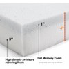 QQbed 2 Pack Deep Seat Memory Foam Platform Seat Cushions