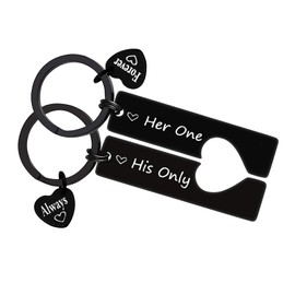 Anniversary Keyring Gifts for Boyfriend Girlfriend Husband Wife Christmas Birthday Gifts Wedding Gifts Valentines Day Gifts for Couple