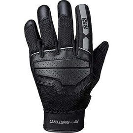 IXS Motorcycle Gloves Short Evo-Air Classic Glove, Black/Grey, L, Men's, Lifestyle, All Year Round