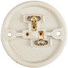 Leviton Porcelain Keyless Ceiling Lampholder, 3-3/4", 9874, White