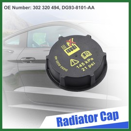 Motoforti Engine Radiator Cap Cover Replace 302 320 494 DG93-8101-AA Black Long-lasting