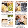 2Pcs Cheese Slicer & Butter Slicer Cutter for Block Cheese,