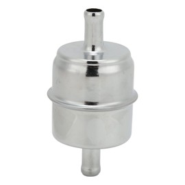 3/8 Fuel Filter, High Flow Fuel Filter Inline Hose 9746 Chrome Universial Replacement for Fuel Filter