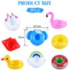 AUYAO Inflatable Drink Holder, Pack of 8 Inflatable Floating Coasters,
