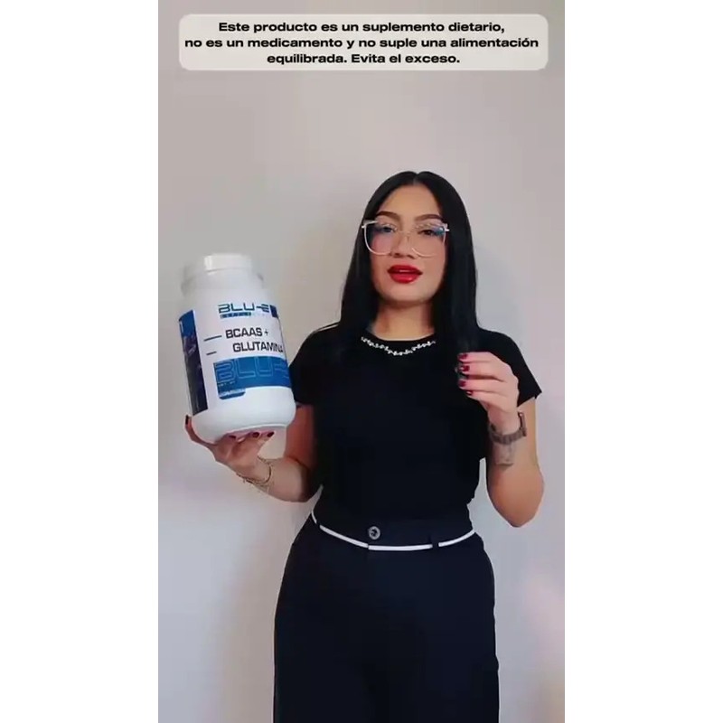 Aminoácidos Bcaas Glutamina Blu-e 1kg Varios Sabores