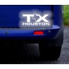 Houston TX USA Reflective Sticker Decal