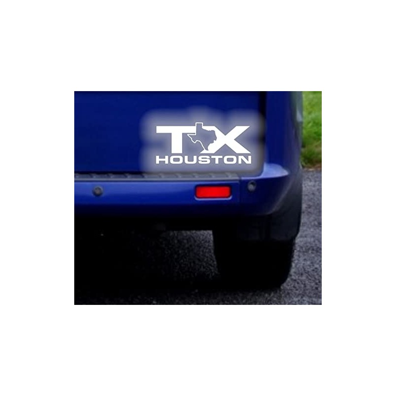 Houston TX USA Reflective Sticker Decal
