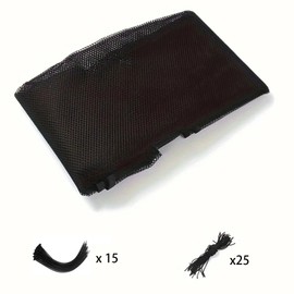 Balcony Guardrail Net for Kids,Durable Stair Rail Safety Guard Net,10ft Lx3ft H Pet Outdoor Balcony and Indoor Stair Railing Safety Mesh (Black)