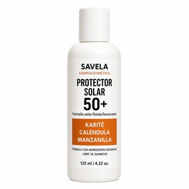Pantalla Solar Fluida con efecto mate, con Karité, Caléndula y Manzanilla. 50+,