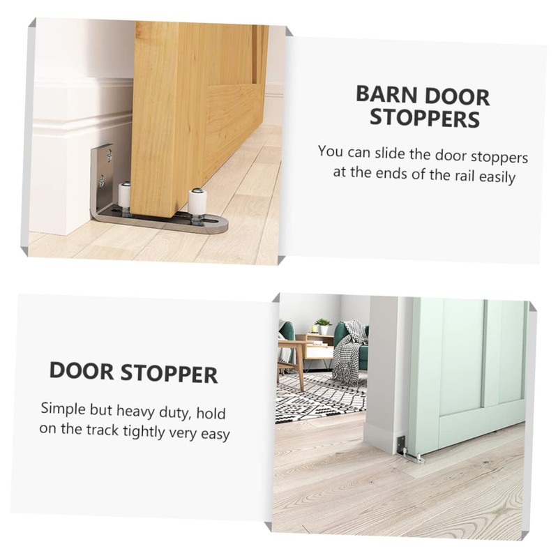 SHINEOFI 1Pc Floor Guide Swing Stop for Barn Doors Durable