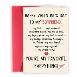 Londue Valentines Day Gifts for Him, Boyfriend Valentines Day Gifts, Mens Valentines Gifts, Love Gifts for Boyfriend Valentine Day, BF Vday Cards from GF