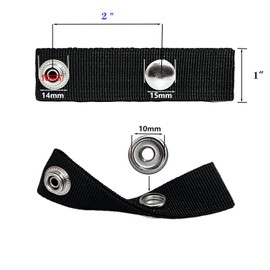 ZEYOCLY Boat Cover Snap Extender -Brass Heavy Duty snap - Extension Size 2" Extend The Life of Your Boat top Canvas! 10 Pack