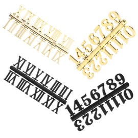 KONTONTY 4 Sets DIY Clock Number Decorative Numerals for Wall Clocks Includes Roman Arabic Styles Easy Installation for Home Office Decor