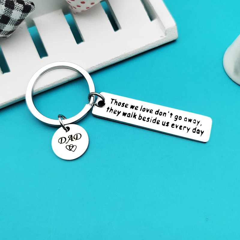 Ximalun Loss of Dad Memorial Gifts Sympathy Keyring Those We