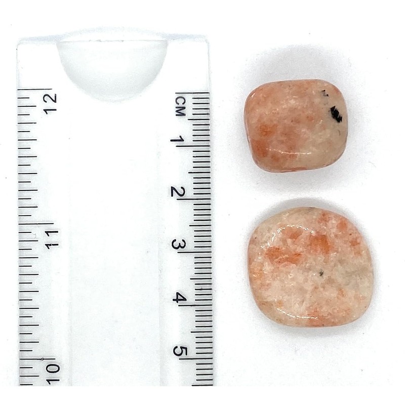 Sunstone Small Crystal Tumbled Stones - 3 Pc