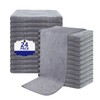Puomue Grey Salon Towels, Super Soft and Absorbent Microfiber Hair