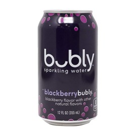Bubly Sparkling Water, Blackberry, 12 Ounce